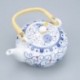 Blue And White Porcelain Butterfly Large Handle Pot Retro Big Home Kettle